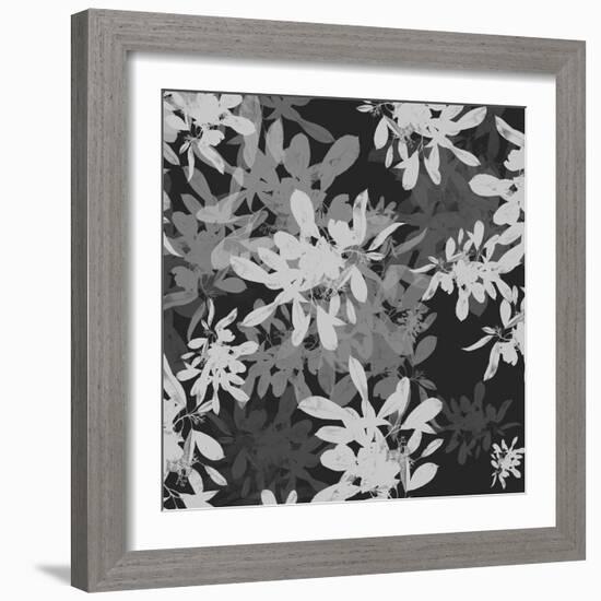 Folliage Dark 1-Melody Hogan-Framed Art Print