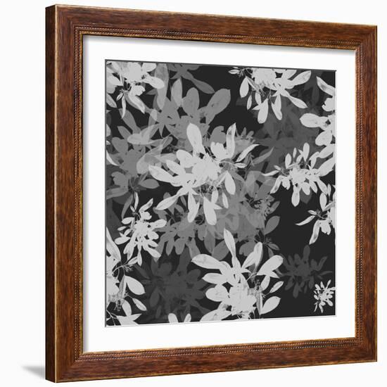 Folliage Dark 1-Melody Hogan-Framed Art Print