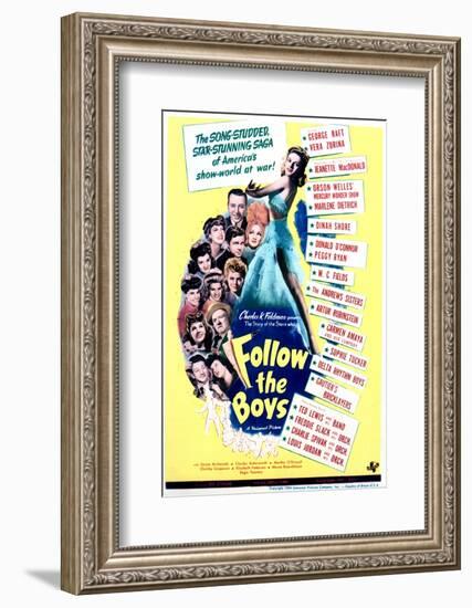 Follow the Boys - Movie Poster Reproduction-null-Framed Photo