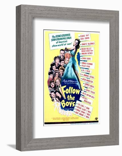 Follow the Boys - Movie Poster Reproduction-null-Framed Photo