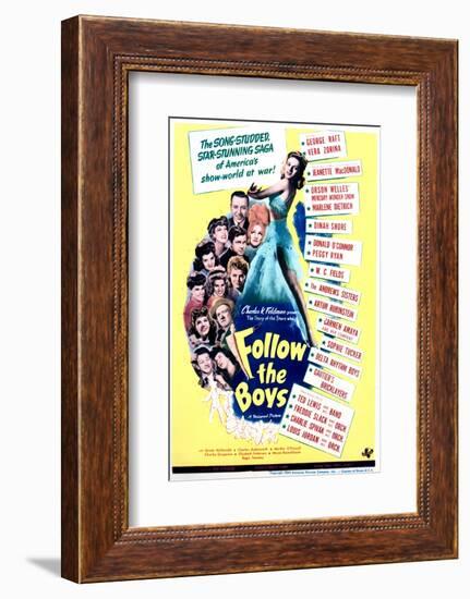 Follow the Boys - Movie Poster Reproduction-null-Framed Photo