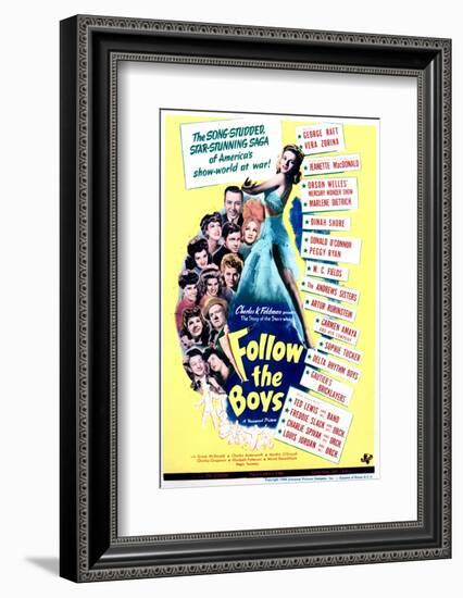 Follow the Boys - Movie Poster Reproduction-null-Framed Photo