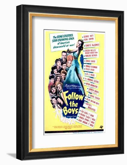 Follow the Boys - Movie Poster Reproduction-null-Framed Photo