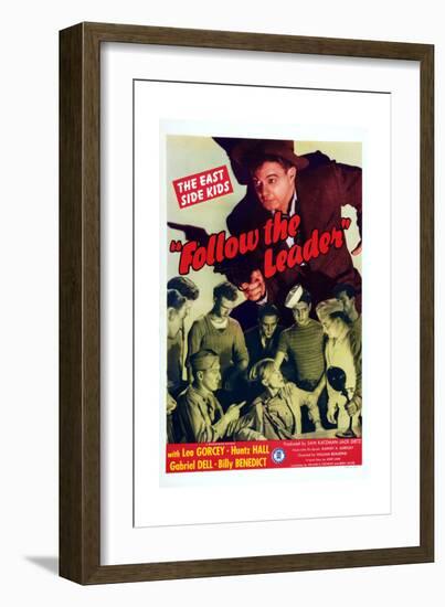 Follow The Leader, Leo Gorcey, Huntz Hall, William Benedict, 1944-null-Framed Art Print