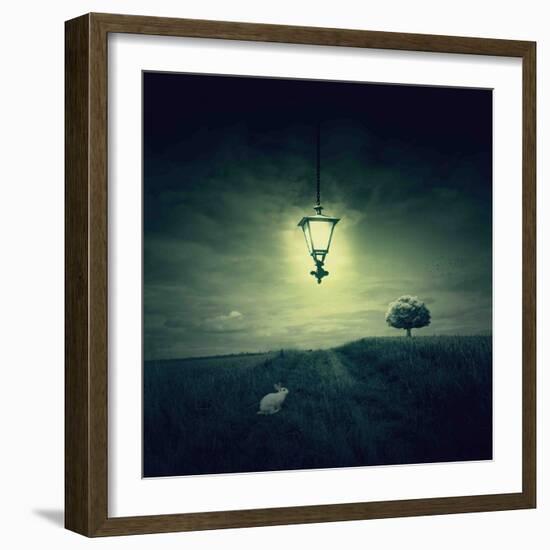 Follow the White Rabbit-Philippe Sainte-Laudy-Framed Photographic Print