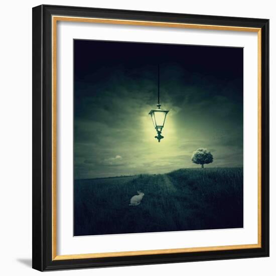 Follow the White Rabbit-Philippe Sainte-Laudy-Framed Photographic Print