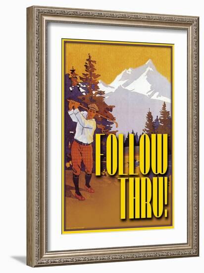 Follow Through-null-Framed Art Print