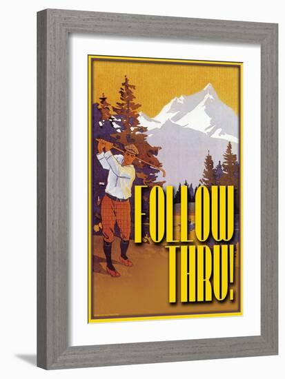 Follow Through-null-Framed Art Print