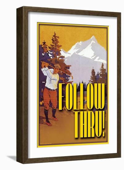 Follow Through-null-Framed Art Print