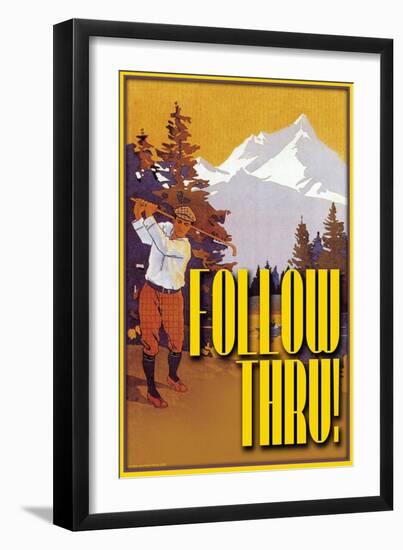 Follow Through-null-Framed Art Print