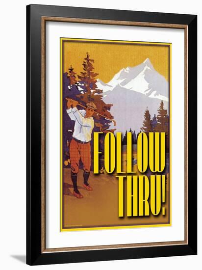 Follow Through-null-Framed Premium Giclee Print