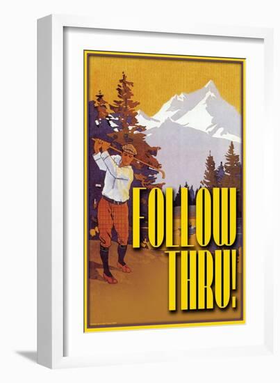 Follow Through-null-Framed Premium Giclee Print