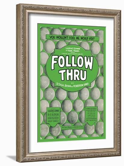 Follow Thru-null-Framed Art Print