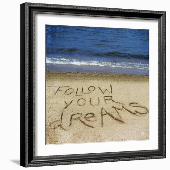 Follow Your Dreams in the Sand-Kimberly Glover-Framed Premium Photographic Print