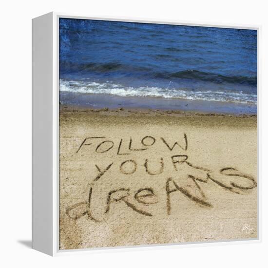 Follow Your Dreams in the Sand-Kimberly Glover-Framed Stretched Canvas