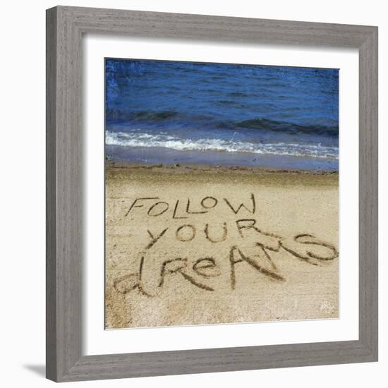 Follow Your Dreams in the Sand-Kimberly Glover-Framed Photographic Print