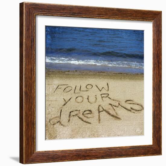 Follow Your Dreams in the Sand-Kimberly Glover-Framed Photographic Print