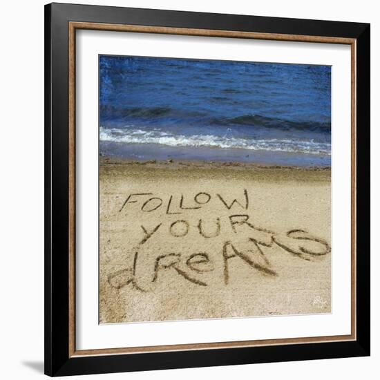 Follow Your Dreams in the Sand-Kimberly Glover-Framed Photographic Print