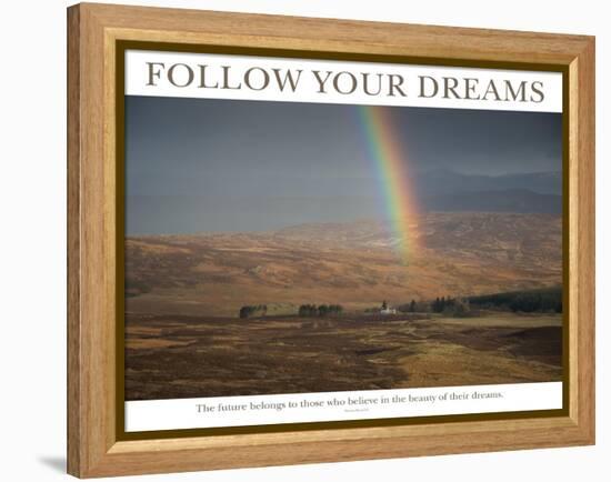Follow Your Dreams - Rainbow-AdventureArt-Framed Premier Image Canvas