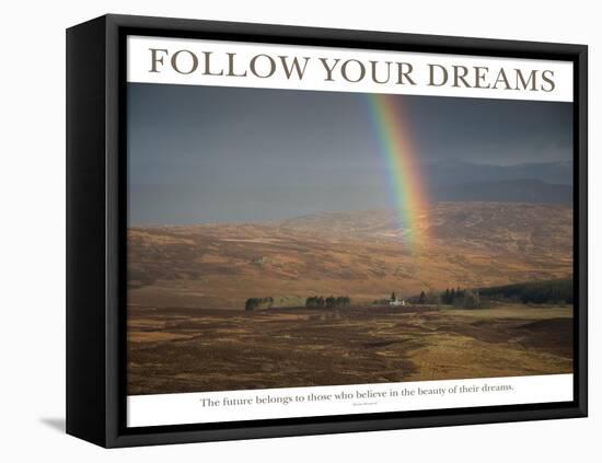 Follow Your Dreams - Rainbow-AdventureArt-Framed Premier Image Canvas