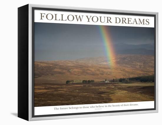 Follow Your Dreams - Rainbow-AdventureArt-Framed Premier Image Canvas