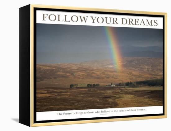 Follow Your Dreams - Rainbow-AdventureArt-Framed Premier Image Canvas