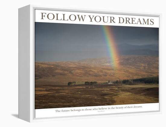 Follow Your Dreams - Rainbow-AdventureArt-Framed Premier Image Canvas