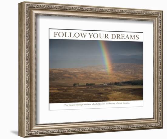 Follow Your Dreams - Rainbow-AdventureArt-Framed Photographic Print