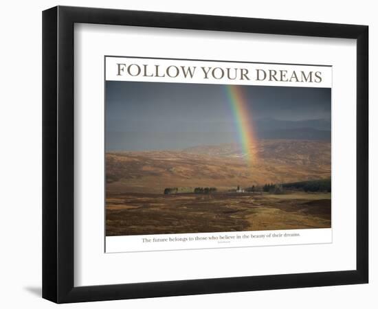 Follow Your Dreams - Rainbow-AdventureArt-Framed Photographic Print