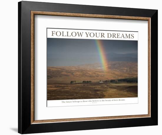 Follow Your Dreams - Rainbow-AdventureArt-Framed Photographic Print