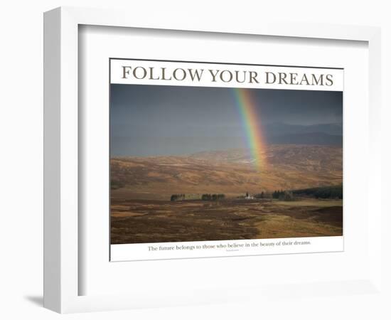 Follow Your Dreams - Rainbow-AdventureArt-Framed Photographic Print