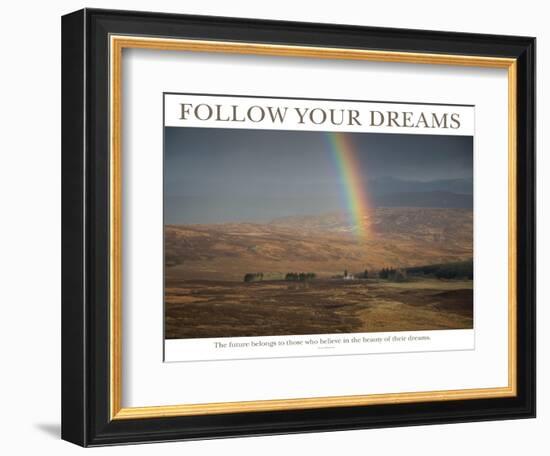 Follow Your Dreams - Rainbow-AdventureArt-Framed Photographic Print