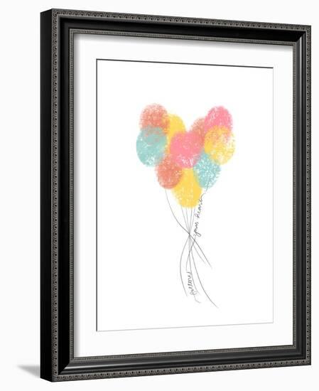 Follow Your Heart Balloons-Anna Quach-Framed Art Print