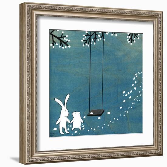 Follow Your Heart- Let's Swing-Kristiana Pärn-Framed Art Print