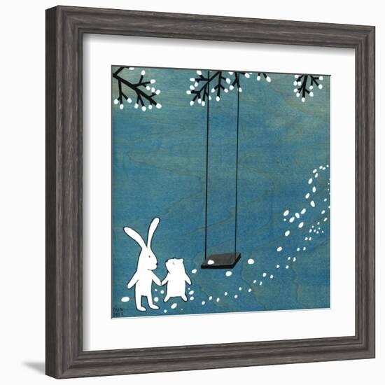 Follow Your Heart- Let's Swing-Kristiana Pärn-Framed Art Print