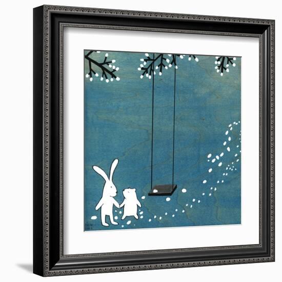 Follow Your Heart- Let's Swing-Kristiana Pärn-Framed Art Print