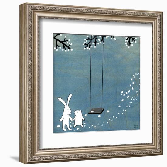 Follow Your Heart - Let's Swing-Kristiana Pärn-Framed Art Print