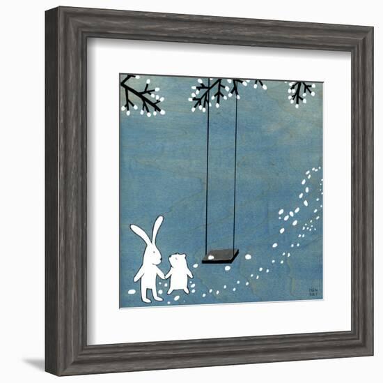 Follow Your Heart - Let's Swing-Kristiana Pärn-Framed Art Print