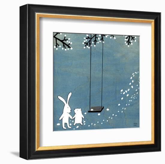 Follow Your Heart - Let's Swing-Kristiana Pärn-Framed Art Print