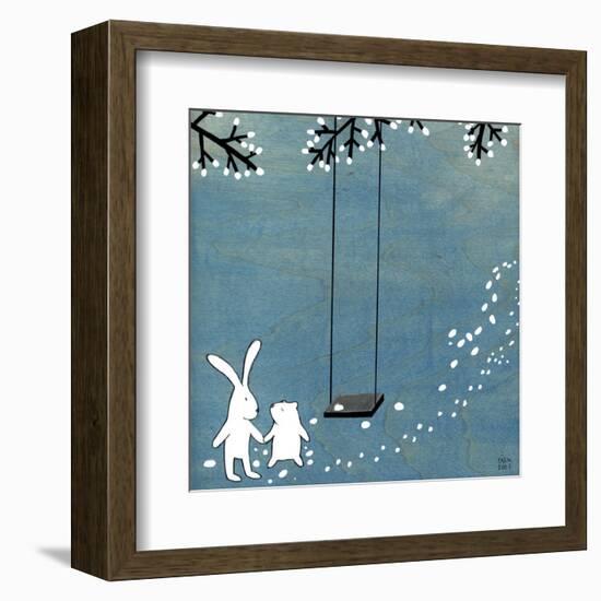 Follow Your Heart - Let's Swing-Kristiana Pärn-Framed Art Print