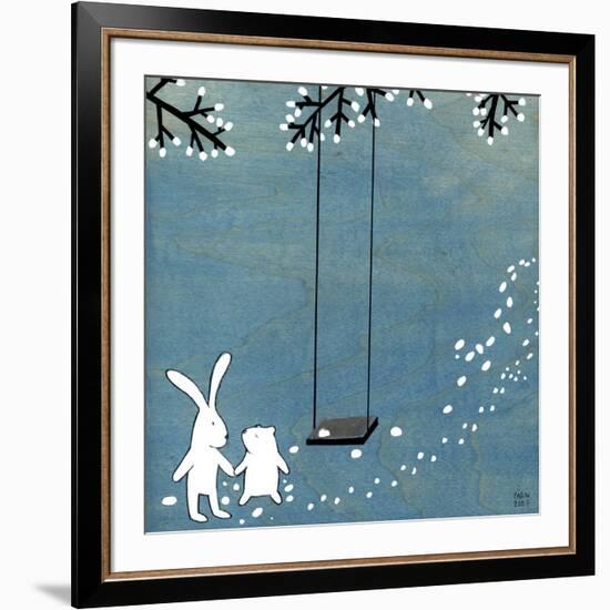 Follow Your Heart - Let's Swing-Kristiana Pärn-Framed Art Print