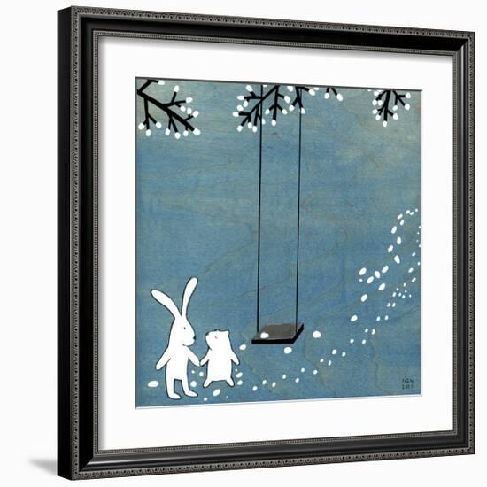 Follow Your Heart - Let's Swing-Kristiana Pärn-Framed Giclee Print