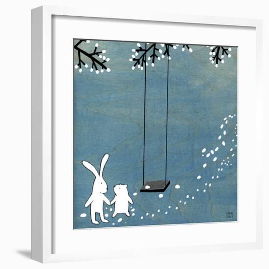 Follow Your Heart - Let's Swing-Kristiana Pärn-Framed Giclee Print