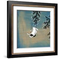 Follow Your Heart- Swinging Quietly-Kristiana Pärn-Framed Art Print