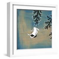 Follow Your Heart- Swinging Quietly-Kristiana Pärn-Framed Art Print