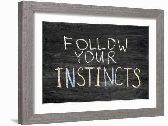 Follow Your Instincts-Yury Zap-Framed Art Print