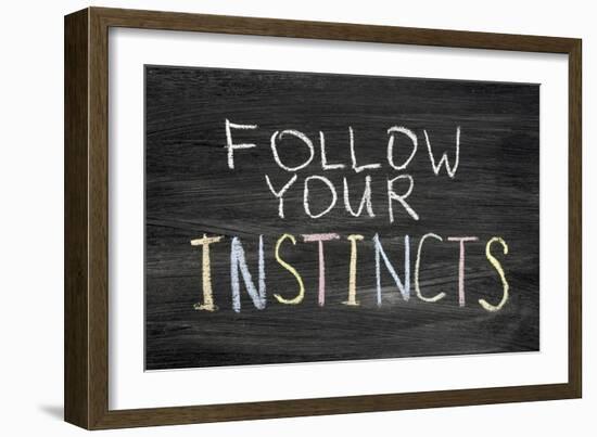 Follow Your Instincts-Yury Zap-Framed Art Print