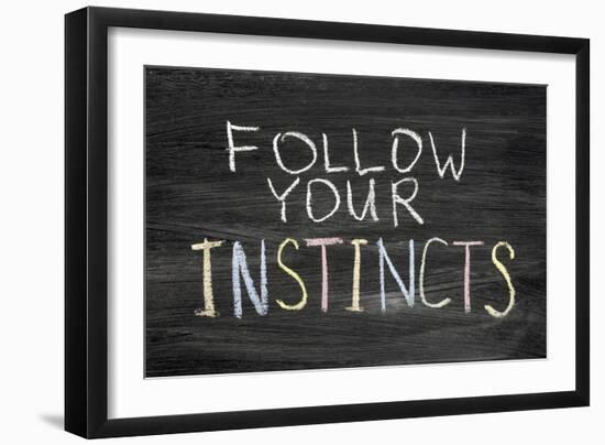 Follow Your Instincts-Yury Zap-Framed Art Print