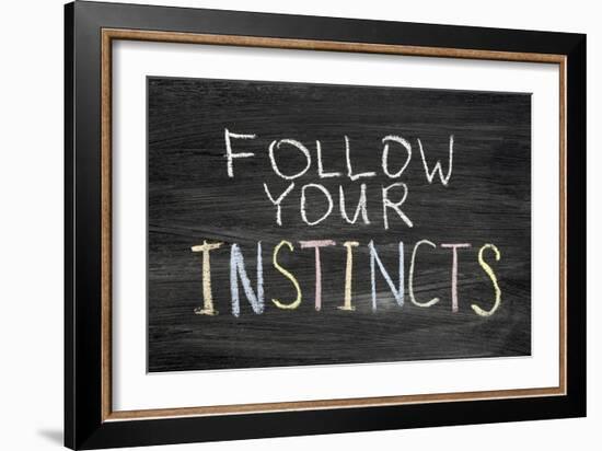 Follow Your Instincts-Yury Zap-Framed Art Print