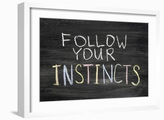 Follow Your Instincts-Yury Zap-Framed Art Print